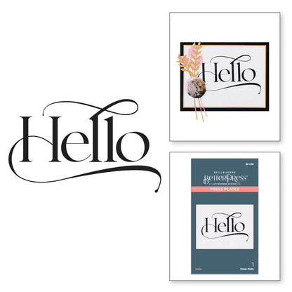 Spellbinders - BetterPress Hello Press Plate