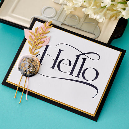 Spellbinders - BetterPress Hello Press Plate