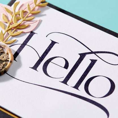 Spellbinders - BetterPress Hello Press Plate