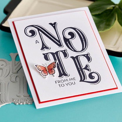 Spellbinders - BetterPress A Note From Me To You Press Plate