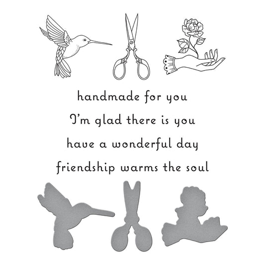 Spellbinders - BetterPress Handmade For You Icons Press Plate & Die