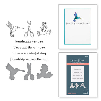 Spellbinders - BetterPress Handmade For You Icons Press Plate & Die