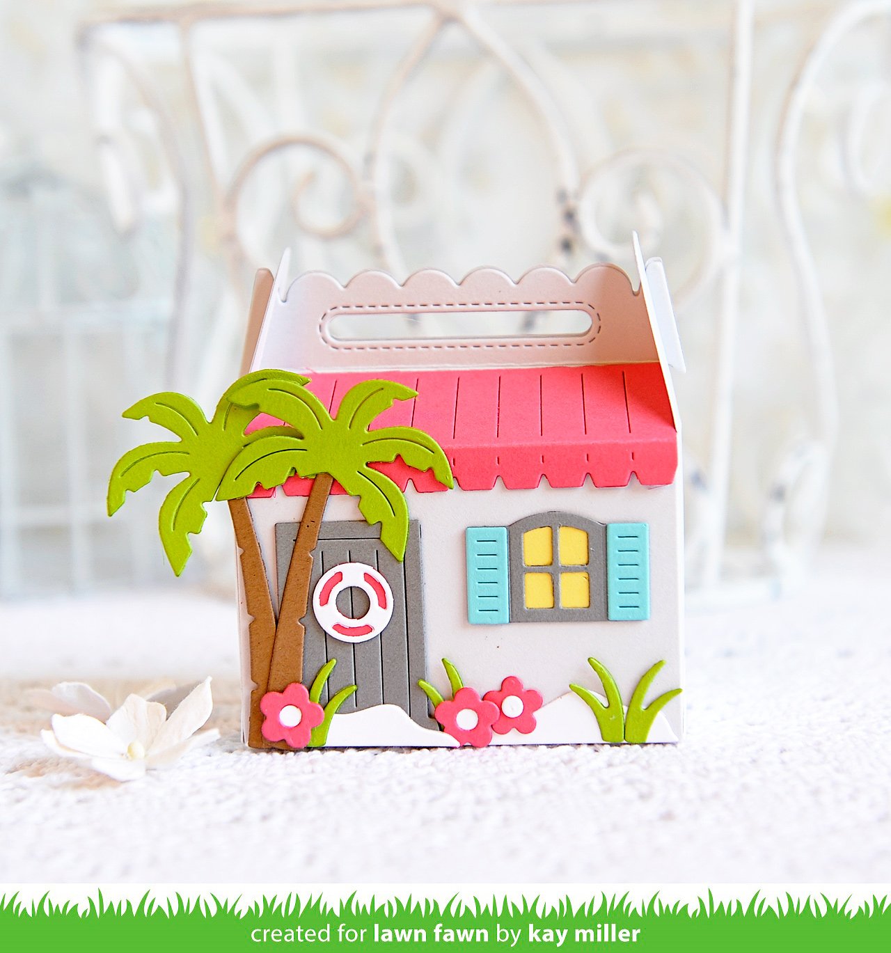 Lawn Fawn - Scalloped Treat Box Beach House Add-On