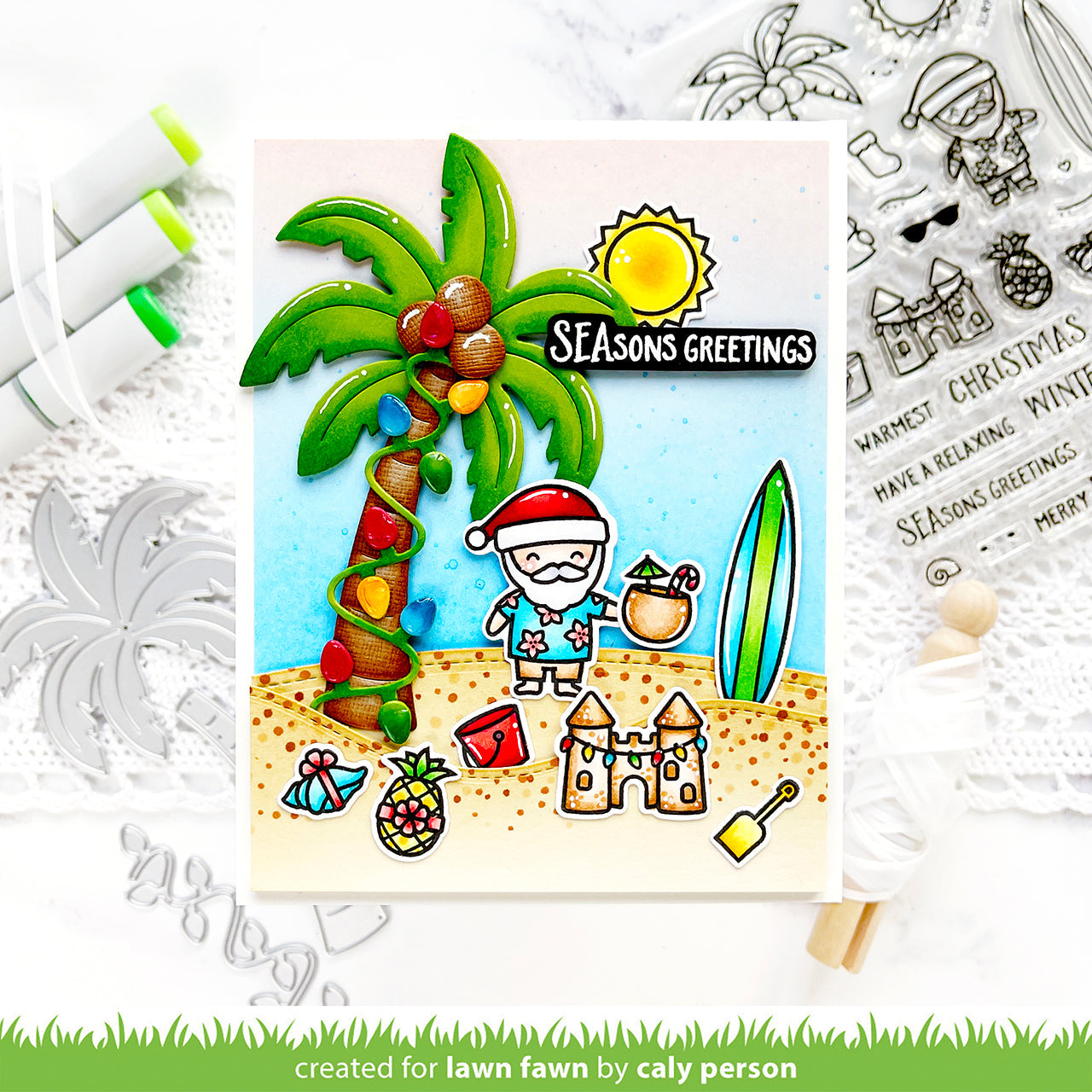 Lawn Fawn - Christmas Palm Tree