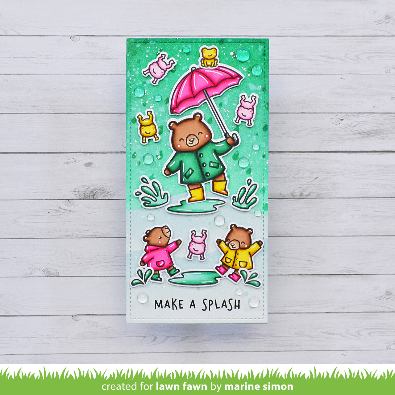 Lawn Fawn - Beary Rainy Day