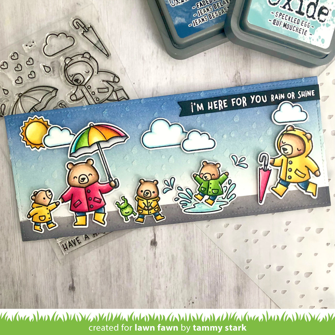 Lawn Fawn - Beary Rainy Day
