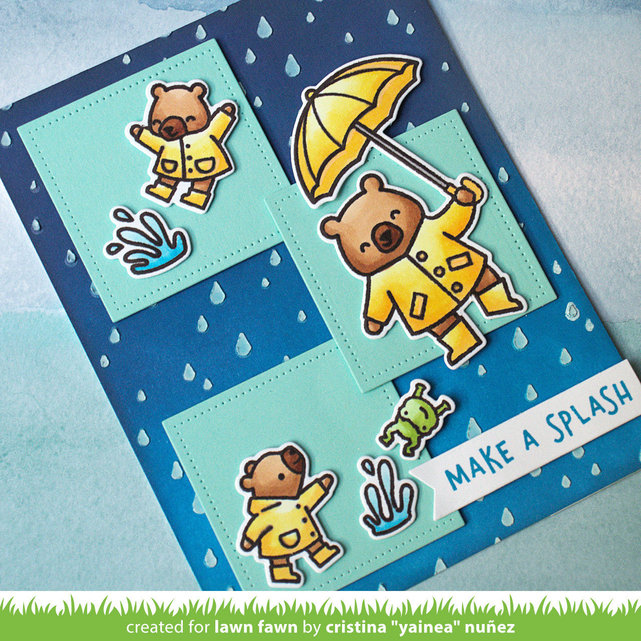 Lawn Fawn - Beary Rainy Day