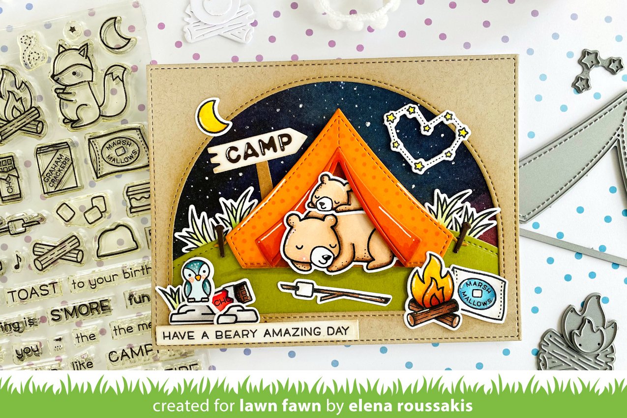 Lawn Fawn - Build-A-Campsite
