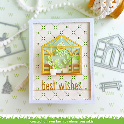 Lawn Fawn - Best Wishes Line Border