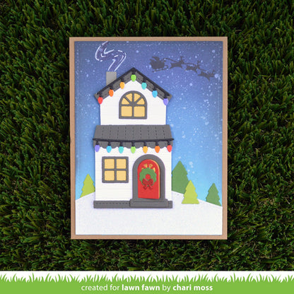 Lawn Fawn - Build-a-House Christmas Add-On
