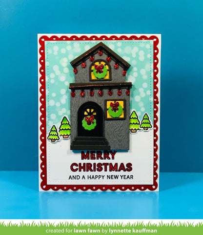 Lawn Fawn - Build-a-House Christmas Add-On