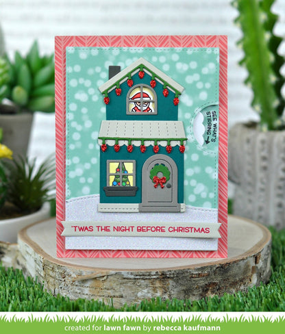 Lawn Fawn - Build-a-House Christmas Add-On