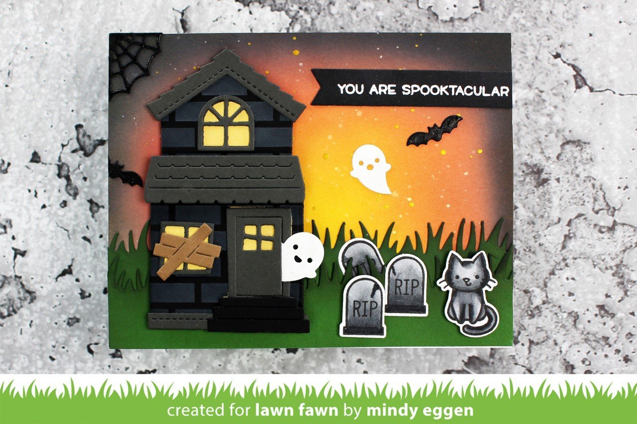 Lawn Fawn - Build-a-House Halloween Add-On