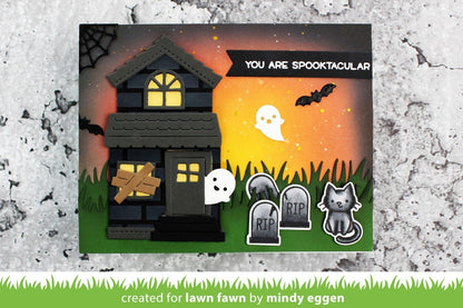 Lawn Fawn - Build-a-House Halloween Add-On