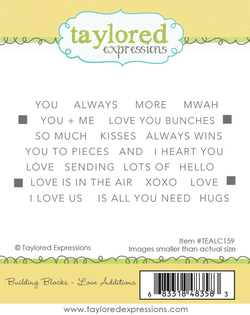 Taylored Expressions - Building Blocks - Love Additions