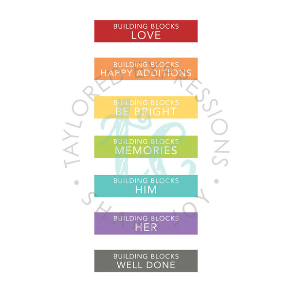 Taylored Expressions - Building Blocks Simple Storage Stickers