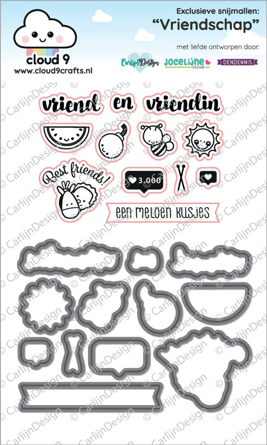 *Cloud9 Crafts - Vriendschap Metal Dies (NL)