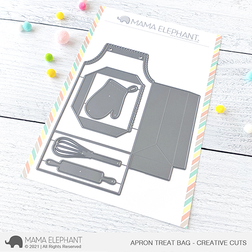 Mama Elephant - Apron Treat Bag - Creative Cuts