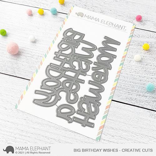 Mama Elephant - Big Birthday Wishes - Creative Cuts