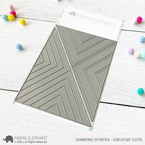 Mama Elephant - Diamond Stripes - Creative Cuts