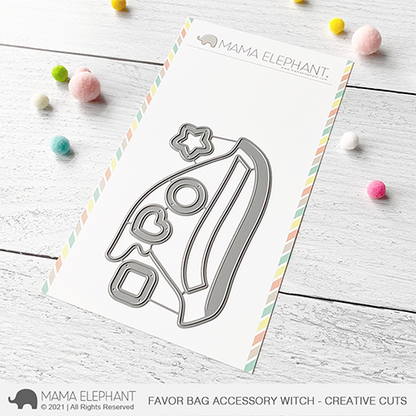 Mama Elephant - Favor Bag Accessory - Witch - Creative Cuts