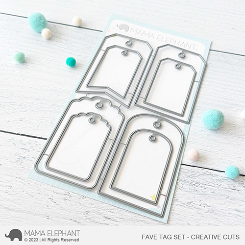 Mama Elephant - Fave Tag Set - Creative Cuts