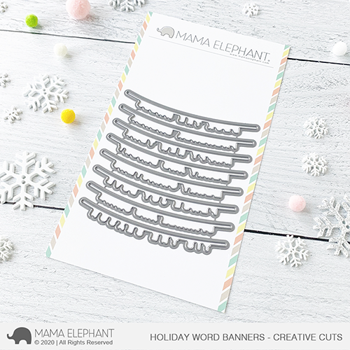 Mama Elephant - Holiday Word Banners - Creative Cuts