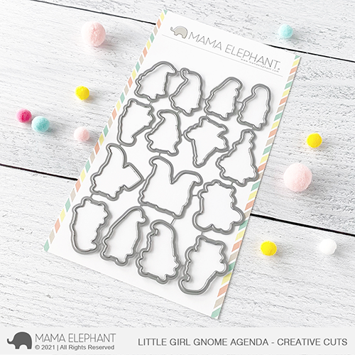 Mama Elephant - Little Girl Gnome Agenda - Creative Cuts