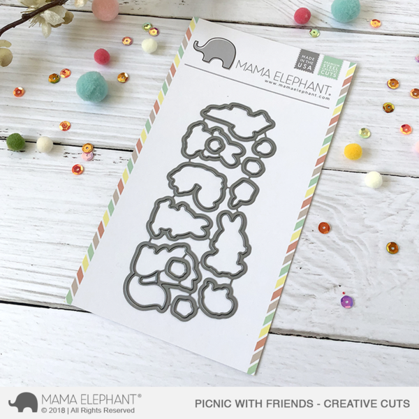 Mama Elephant - Picnic With Friends - Creative Cuts