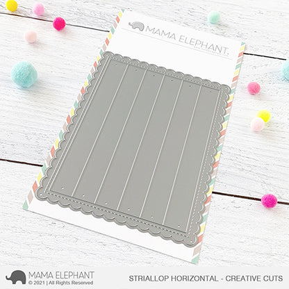 Mama Elephant - Striallop Horizontal - Creative Cuts