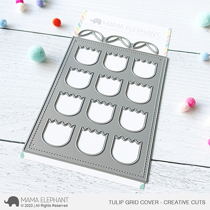 Mama Elephant - Tulip Grid Cover - Creative Cuts