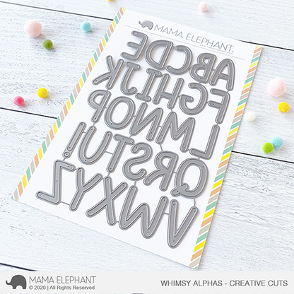 Mama Elephant - Whimsy Alphas - Creative Cuts