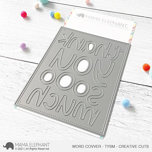 Mama Elephant - Word Cover - Tysm - Creative Cuts