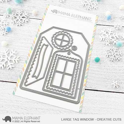 Mama Elephant - Large Tag Window - Creative Cuts
