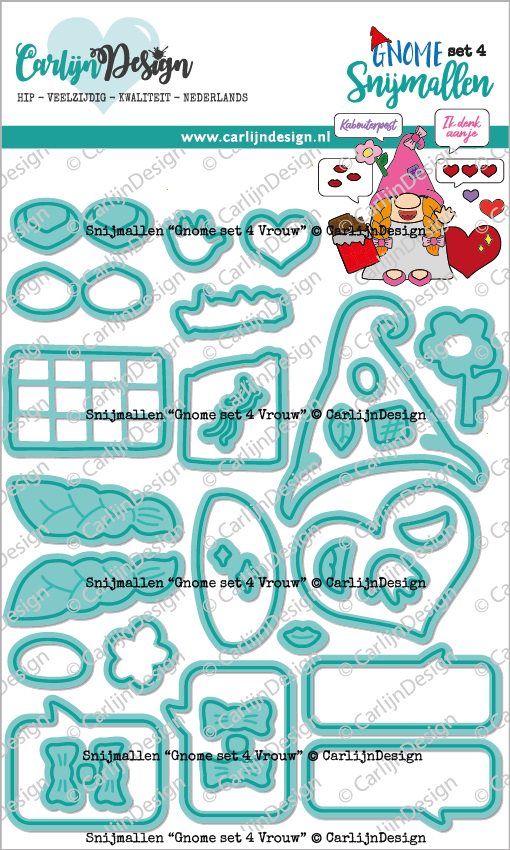 CarlijnDesign - Gnome Girl Add-On Metal Dies