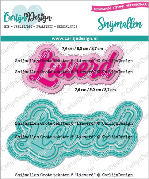 CarlijnDesign - Grote Teksten 6 Vriendin Metal Dies (NL)