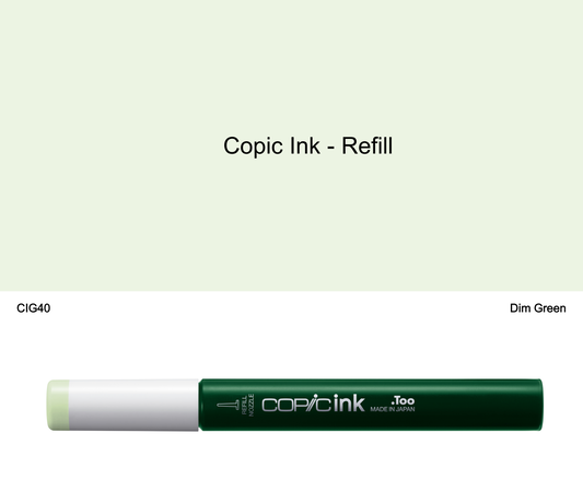 Copic Ink - G40 (Dim Green)