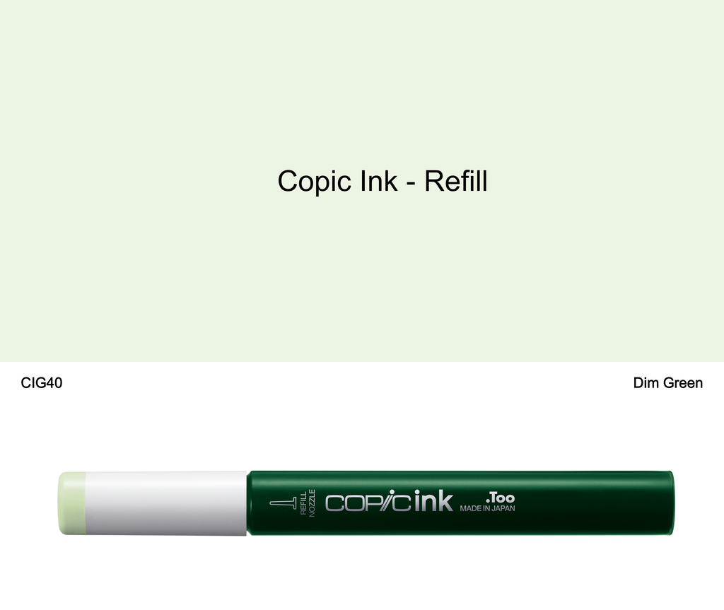 Copic Ink - G40 (Dim Green)