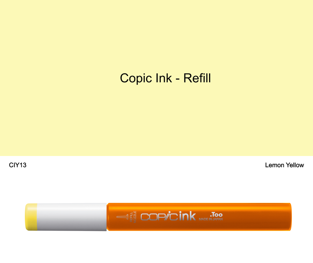 Copic Ink - Y13 (Lemon Yellow)