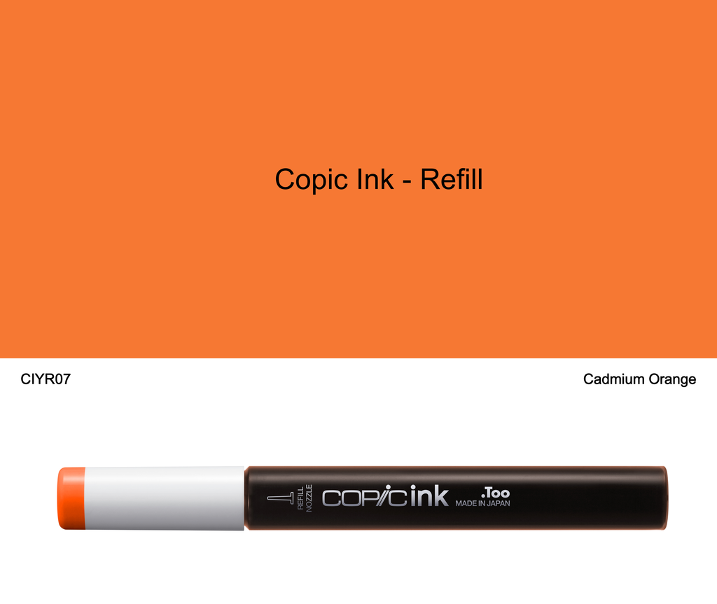 Copic Ink - YR07 (Cadmium Orange)
