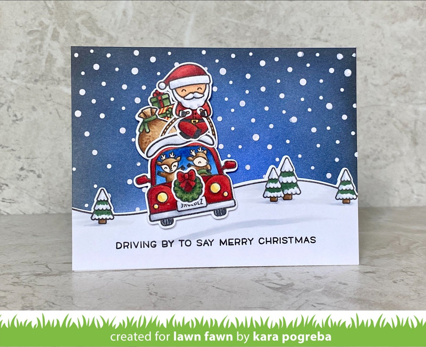 Lawn Fawn - Car Critters Christmas Add-On