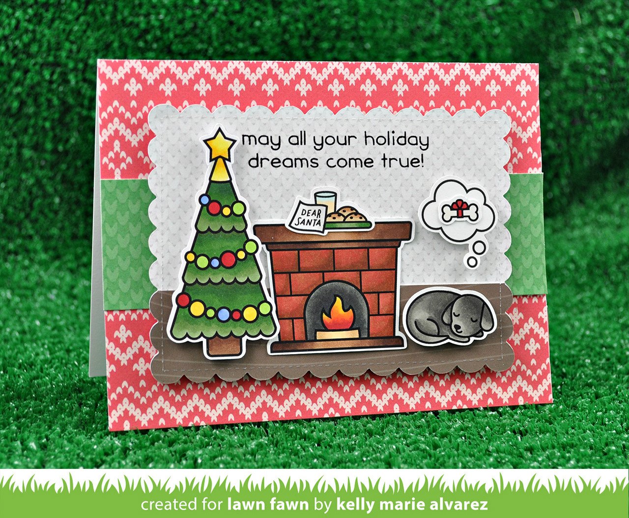 Lawn Fawn - Outside In Stitched Scalloped Rectangle Stackables