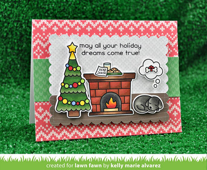 Lawn Fawn - Outside In Stitched Scalloped Rectangle Stackables