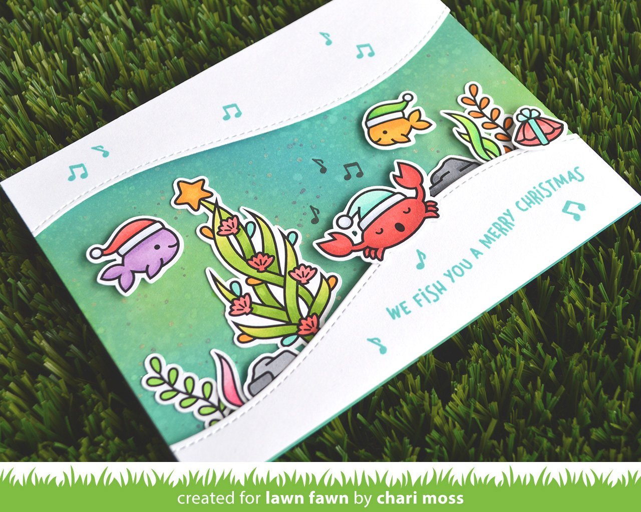 Lawn Fawn - Christmas Fishes