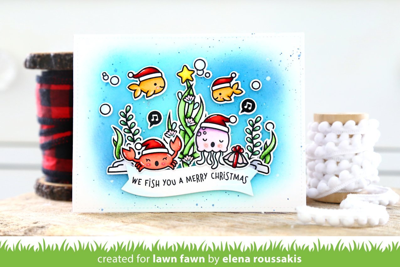 Lawn Fawn - Christmas Fishes