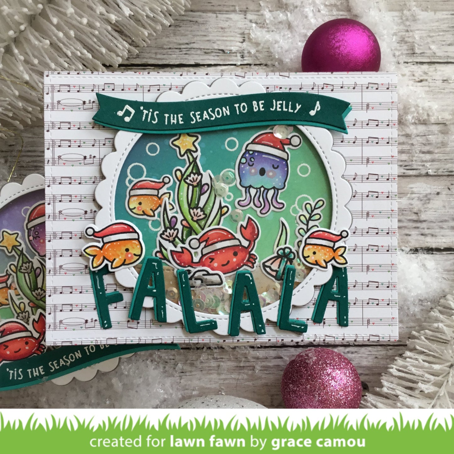 Lawn Fawn - Christmas Fishes