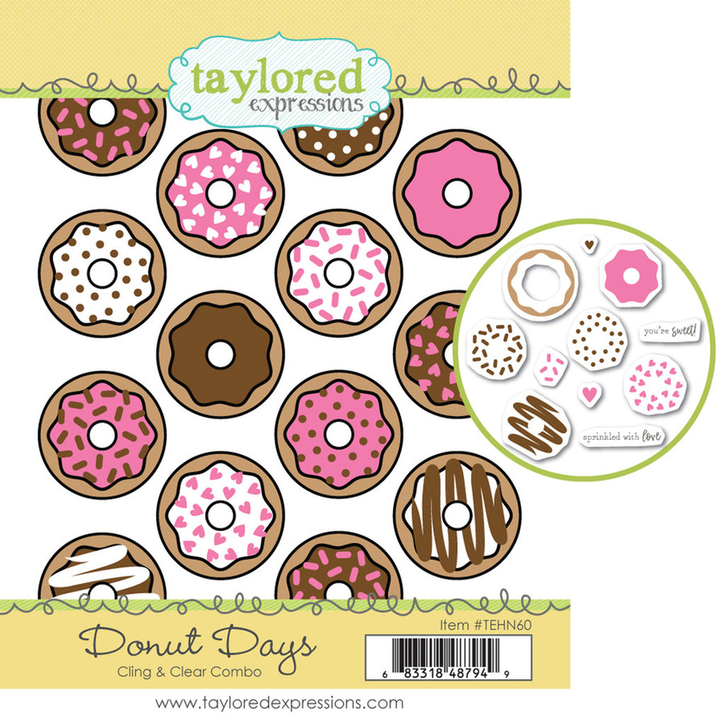Taylored Expressions - Donut Days Cling & Clear Combo
