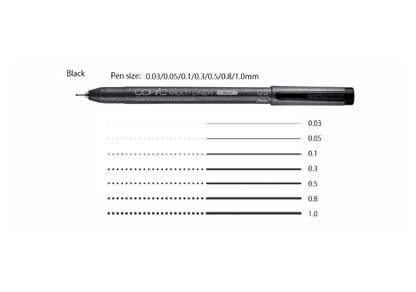 Copic - Multiliner Black 0.1