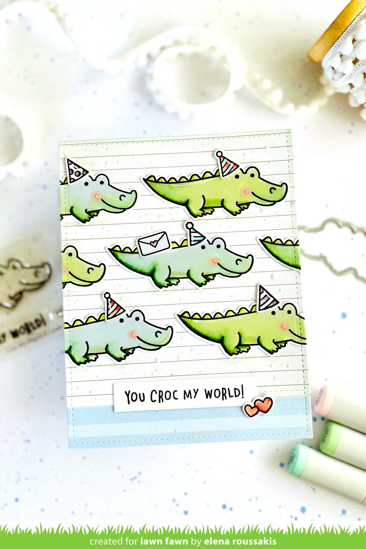 Lawn Fawn - Croc My World