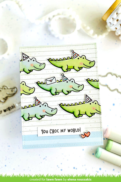 Lawn Fawn - Croc My World